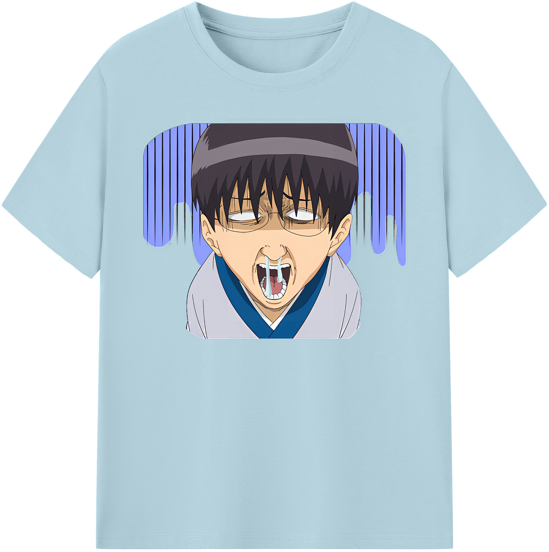 （画像用） ぎんたま 坂田銀時（さかたぎんとき） 神楽 志村新八（しむら しんぱち） GINTAMA Sakata Gintoki Kagura Shimura Shinpachi 綿100％半袖Tシャツ（フロントプリント）
